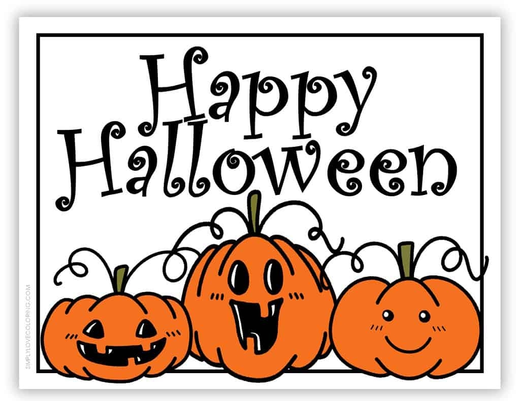 Happy Halloween Template Printable