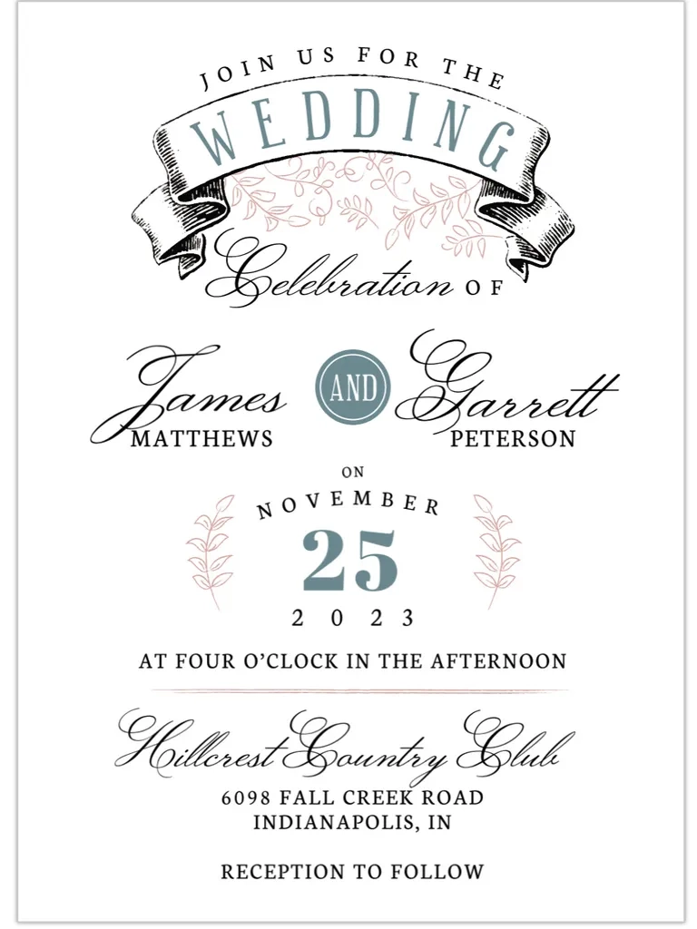 Wedding Invitation Templates Free Printable