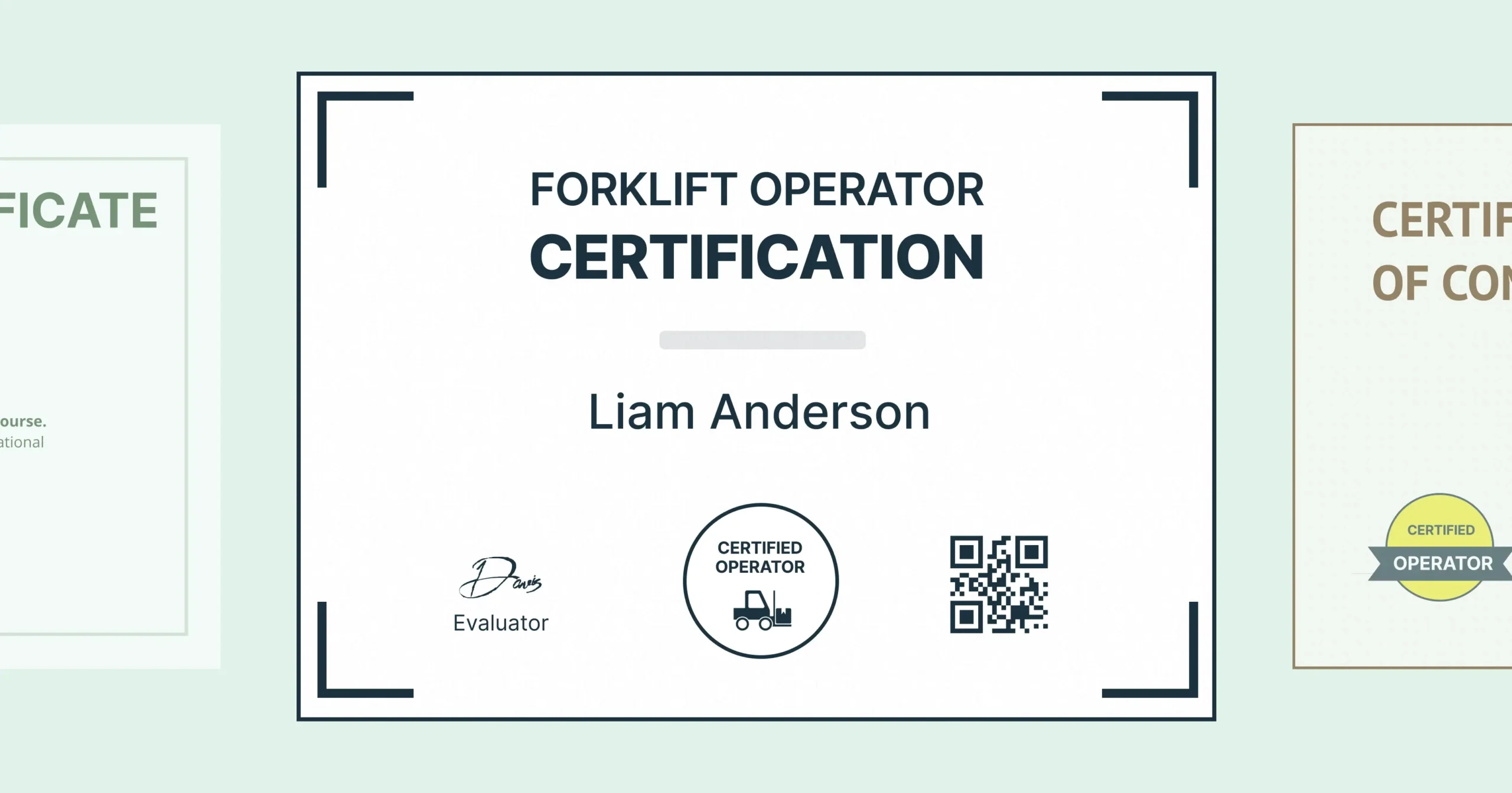 15 Forklift Certificate Templates Free amp Customizable