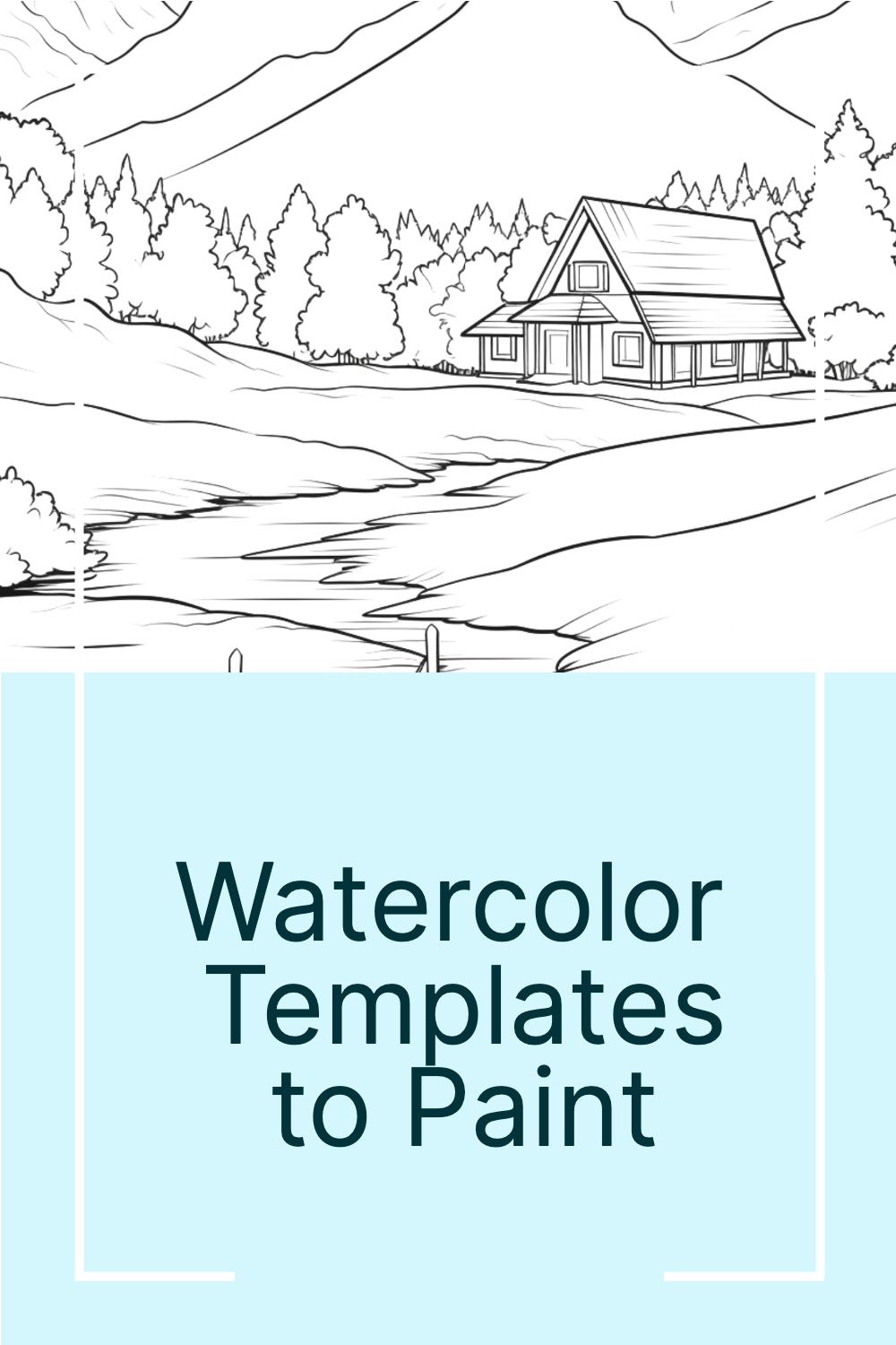 15 Free Watercolor Templates To Paint