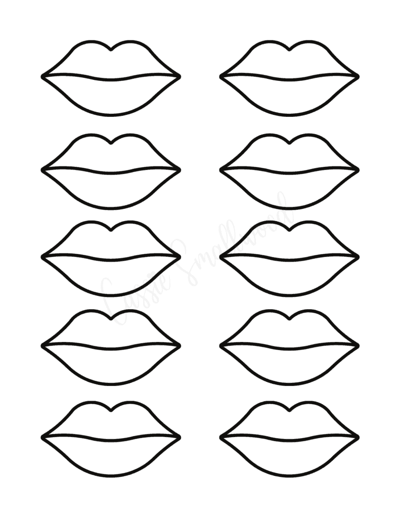 15 Pretty Lips Templates Cassie Smallwood