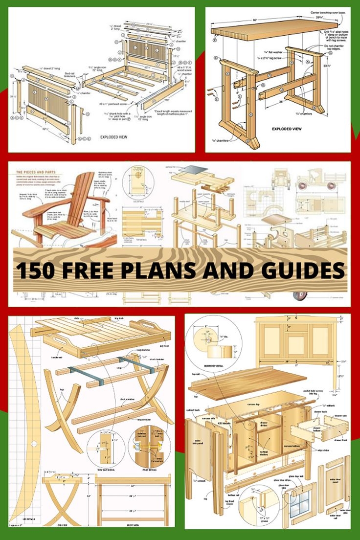 150 FREE WOODWORKING PROJECTS PLANS