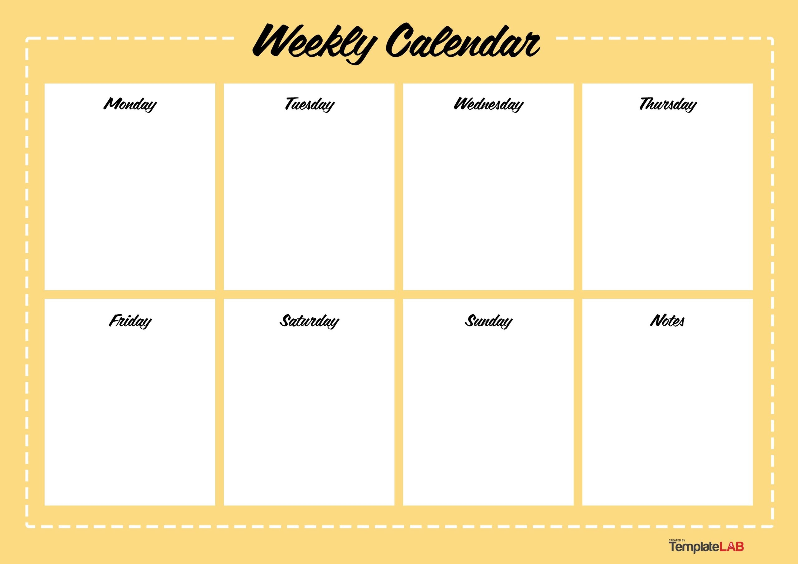 7 Day Printable Weekly Planner Template 7 Day Printable Weekly Planner Template