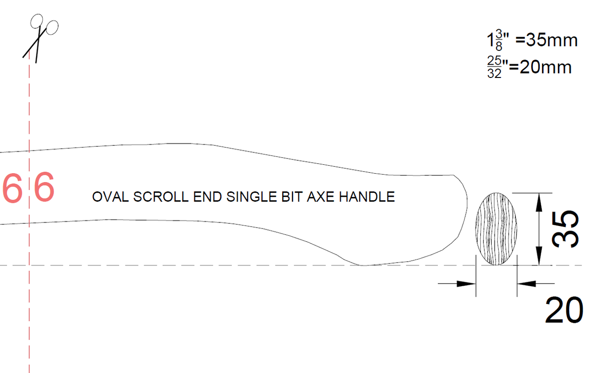 20 Axe Handle Templates Patterns Stencils For Axe Heads 