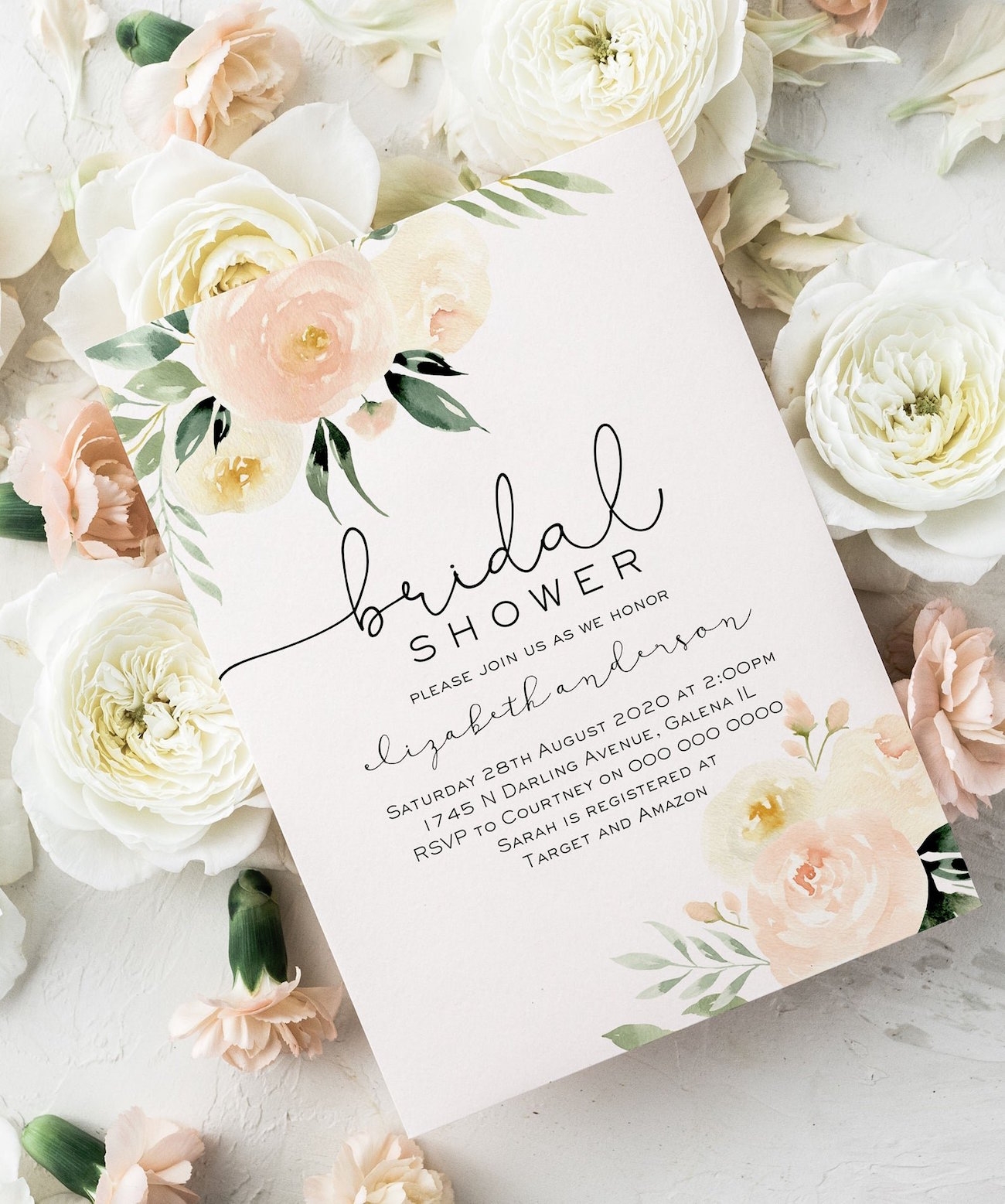 Free Printable Wedding Shower Invitation Templates