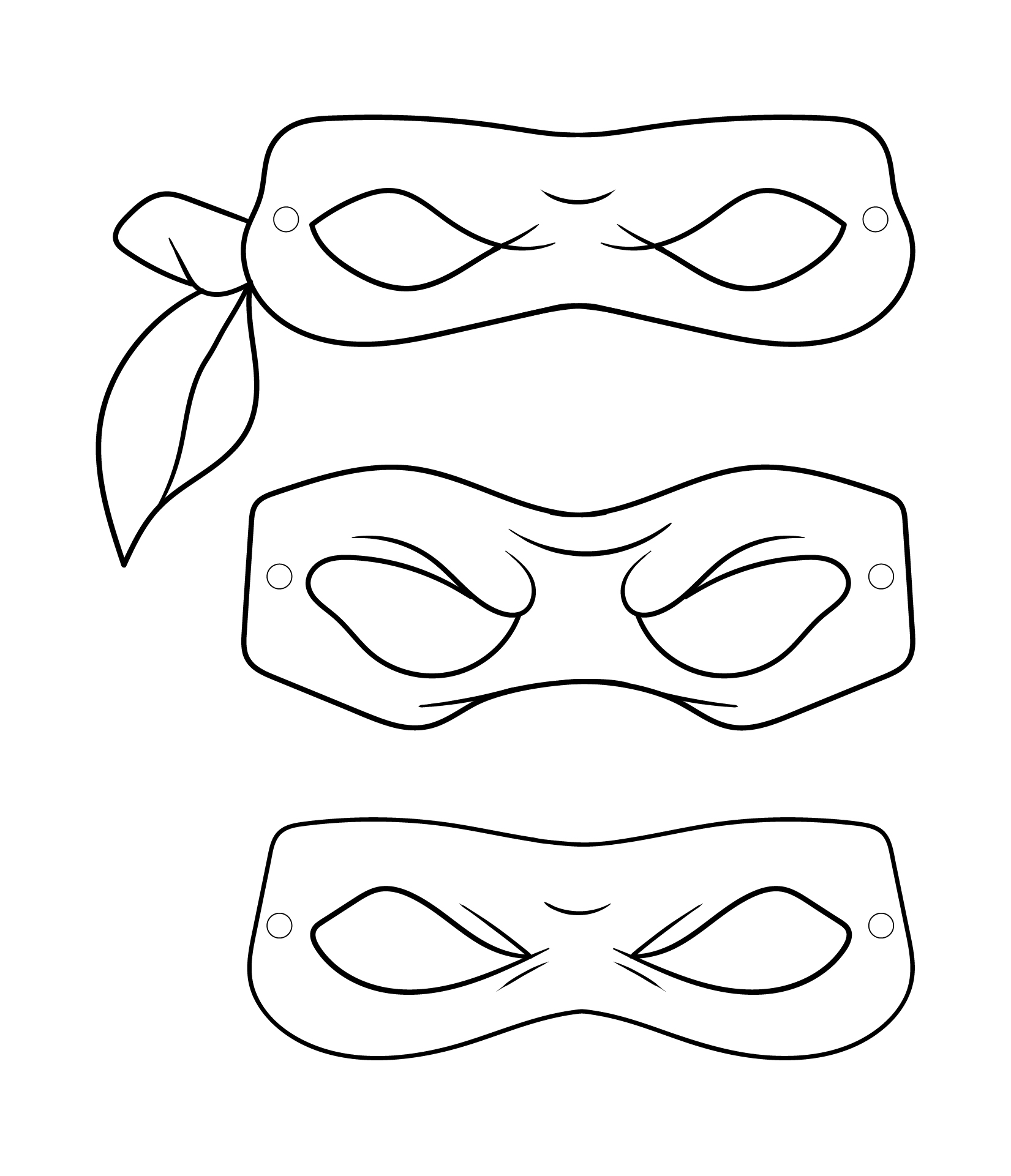 Free Printable Ninja Turtle Mask Template
