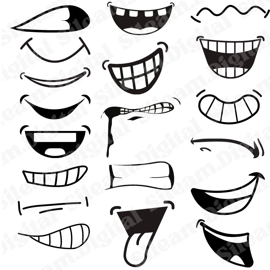 Printable Mouth Template
