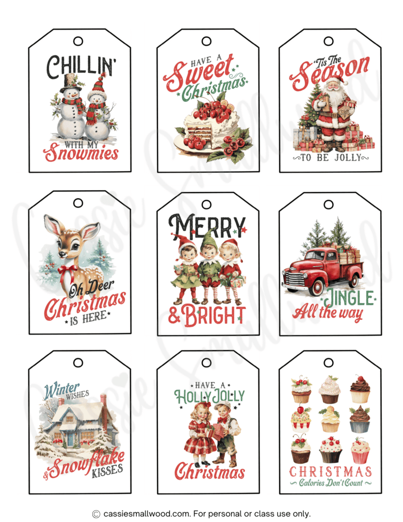 Christmas Gift Tag Templates Free Printable
