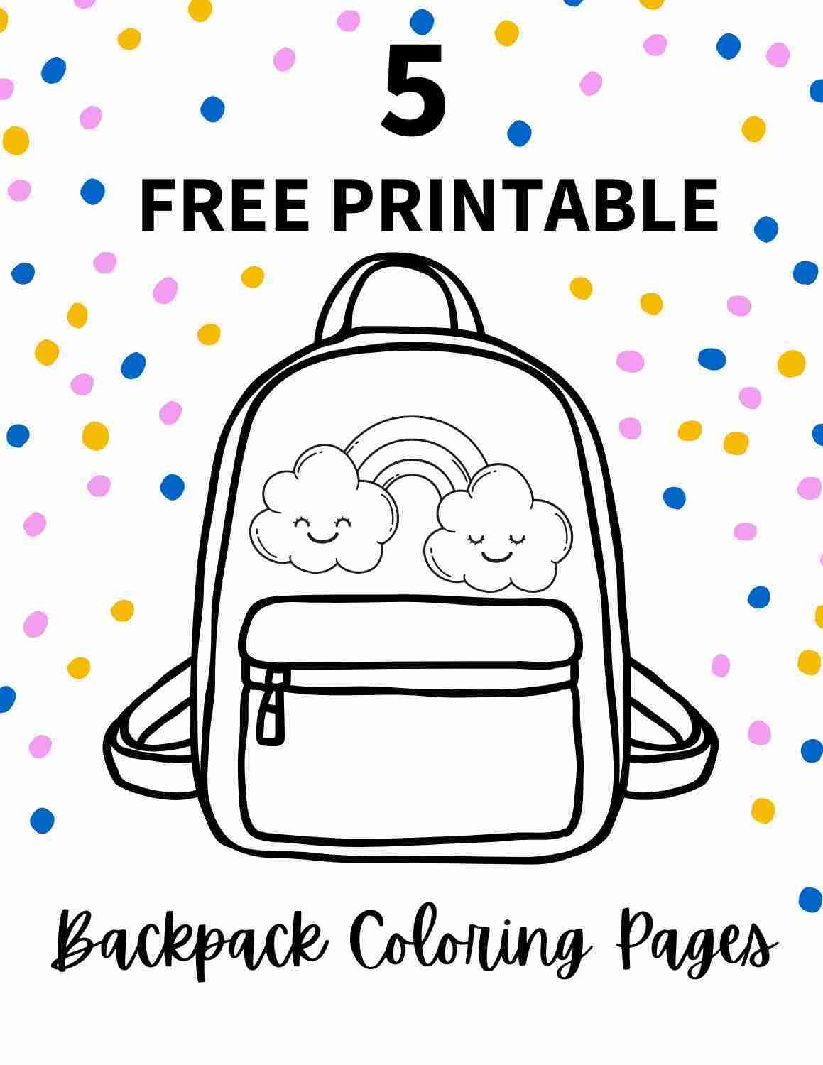Backpack Template Printable