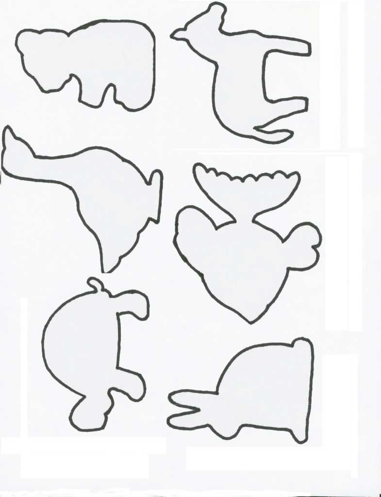 7 Animal Shapes Ideas Animal Templates Animal Cutouts Stuffed 