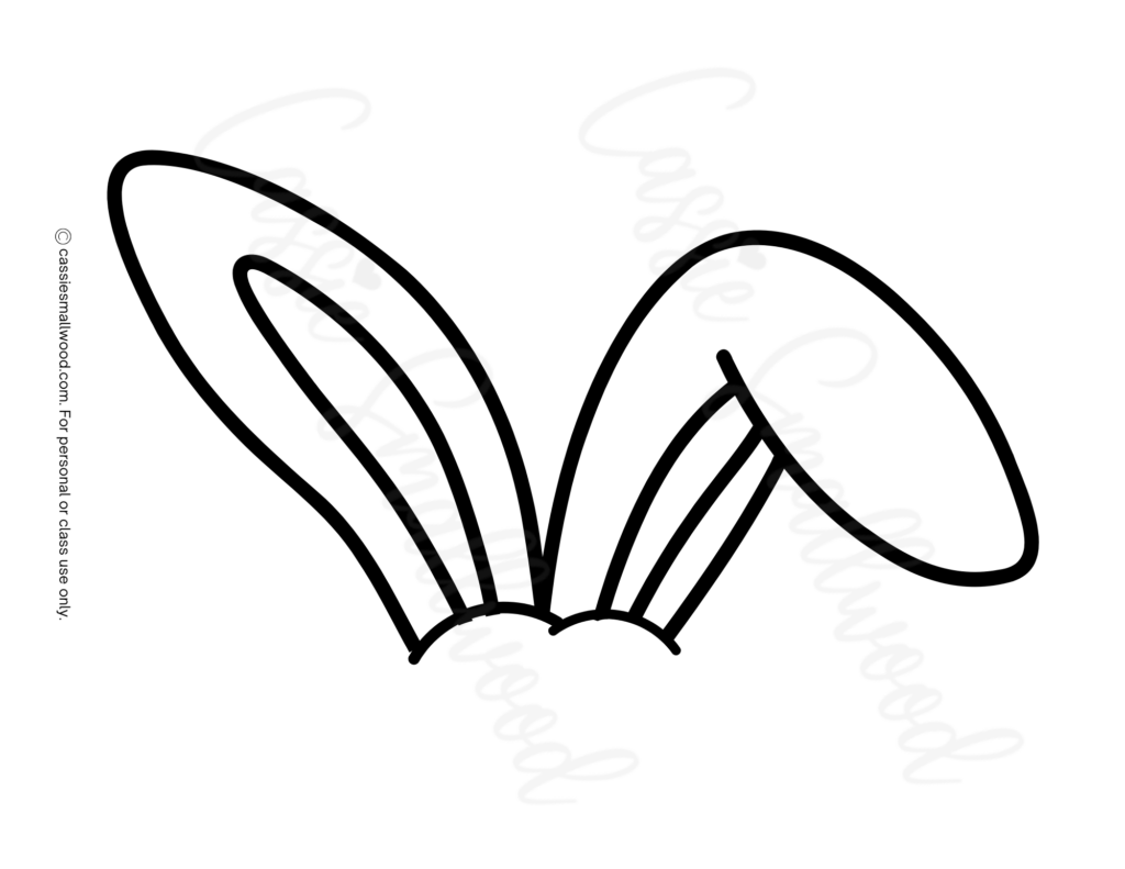 8 CUTE Bunny Ear Templates Cassie Smallwood