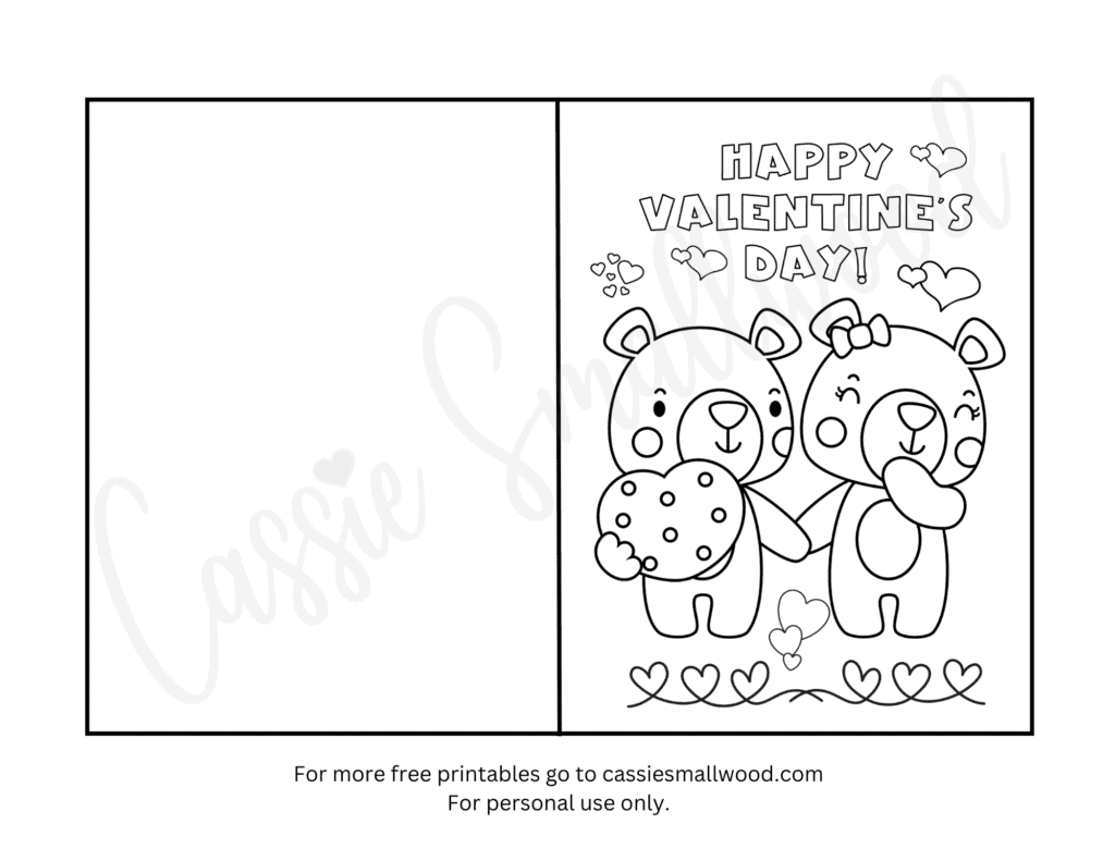 Valentine's Day Card Templates Printable Valentine's Day Card Templates Printable