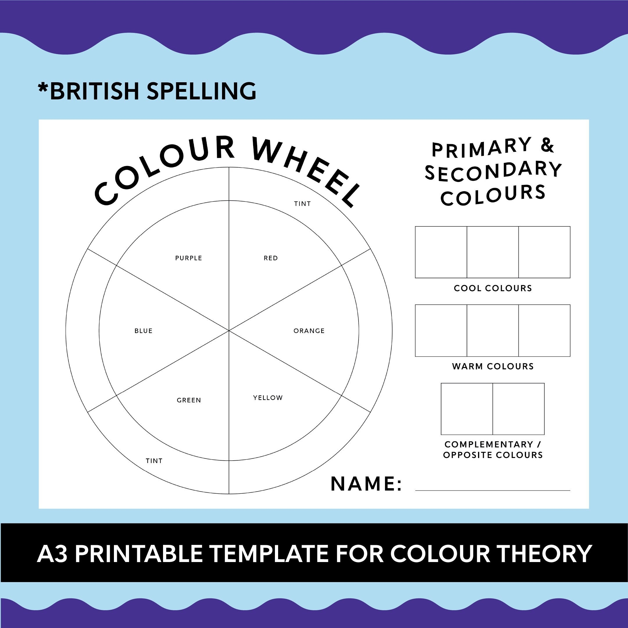 Wheel Template Printable