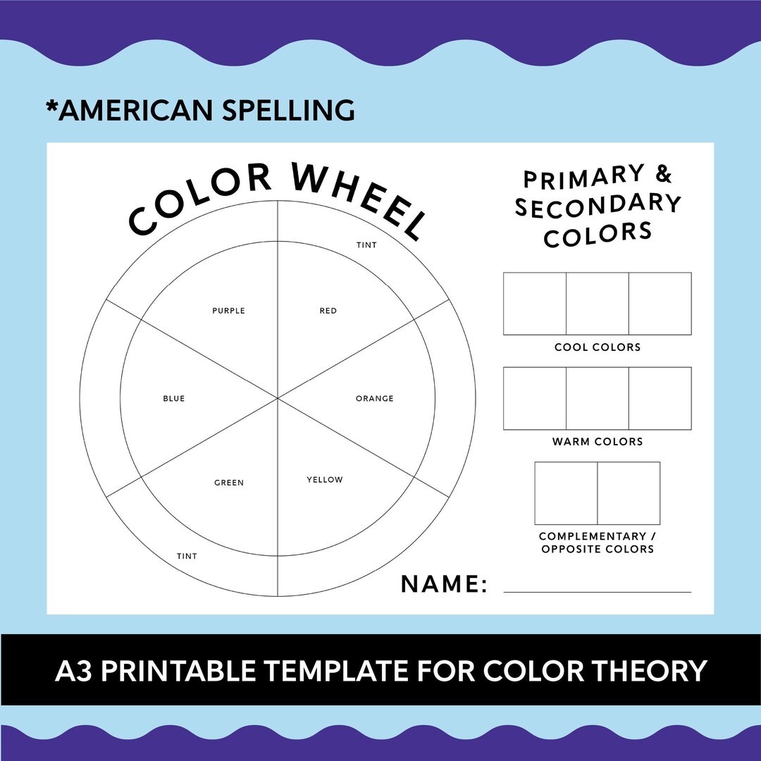 Colour Wheel Printable Template