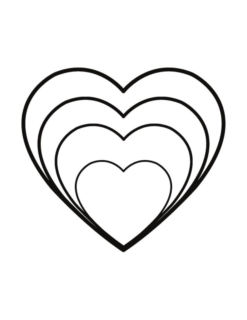 Heart Template Printable Free Download