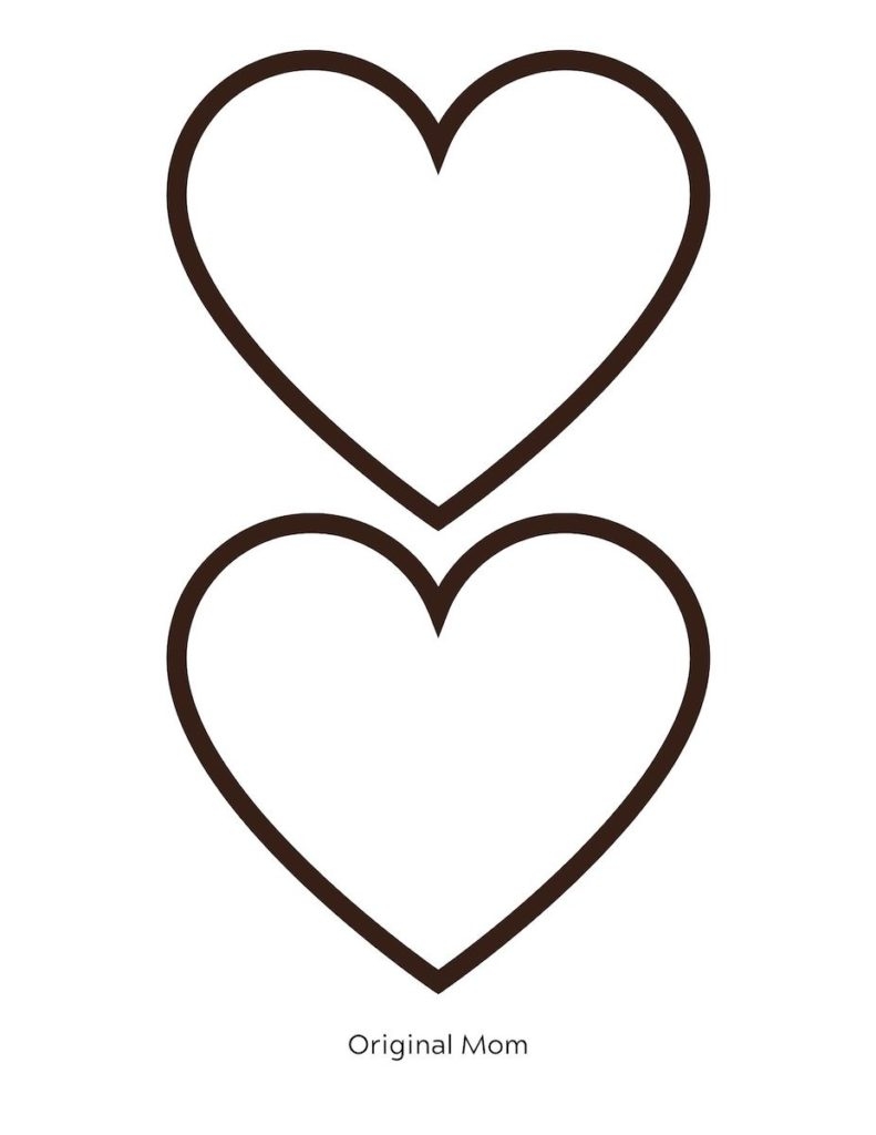 Adorable Free Heart Printable Templates Stencils OriginalMOM