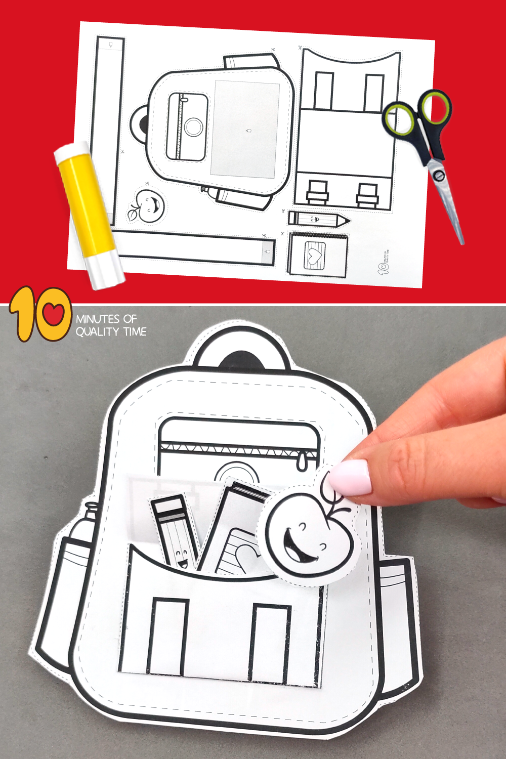 Printable Backpack Template