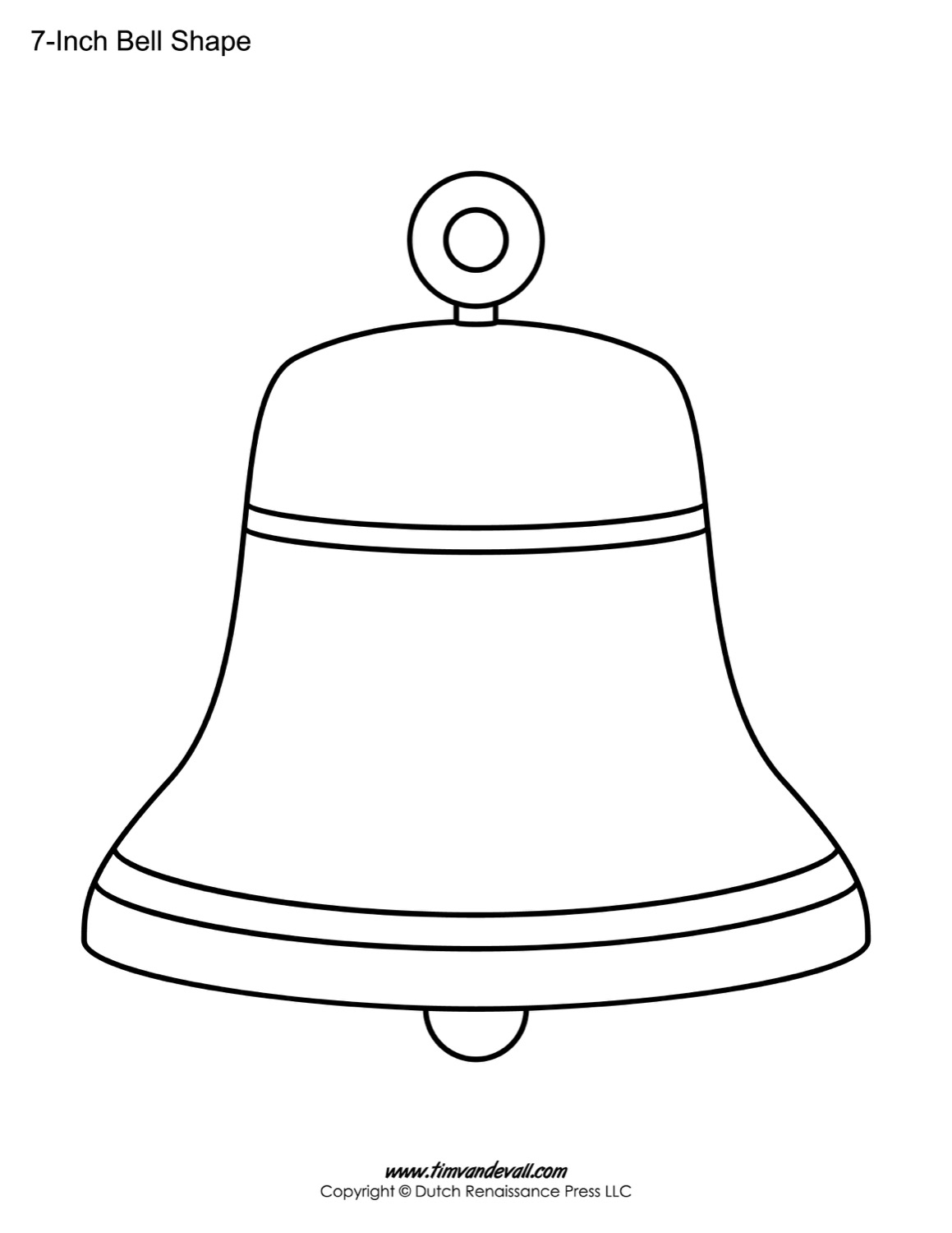 Bell Templates Bell Shape Printables Tim s Printables
