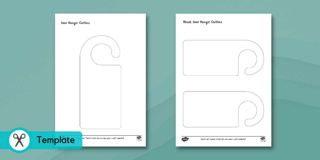 Printable Free Door Hanger Template Word