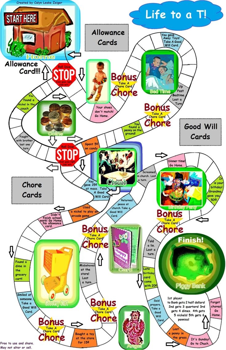 Game Of Life Printable Template