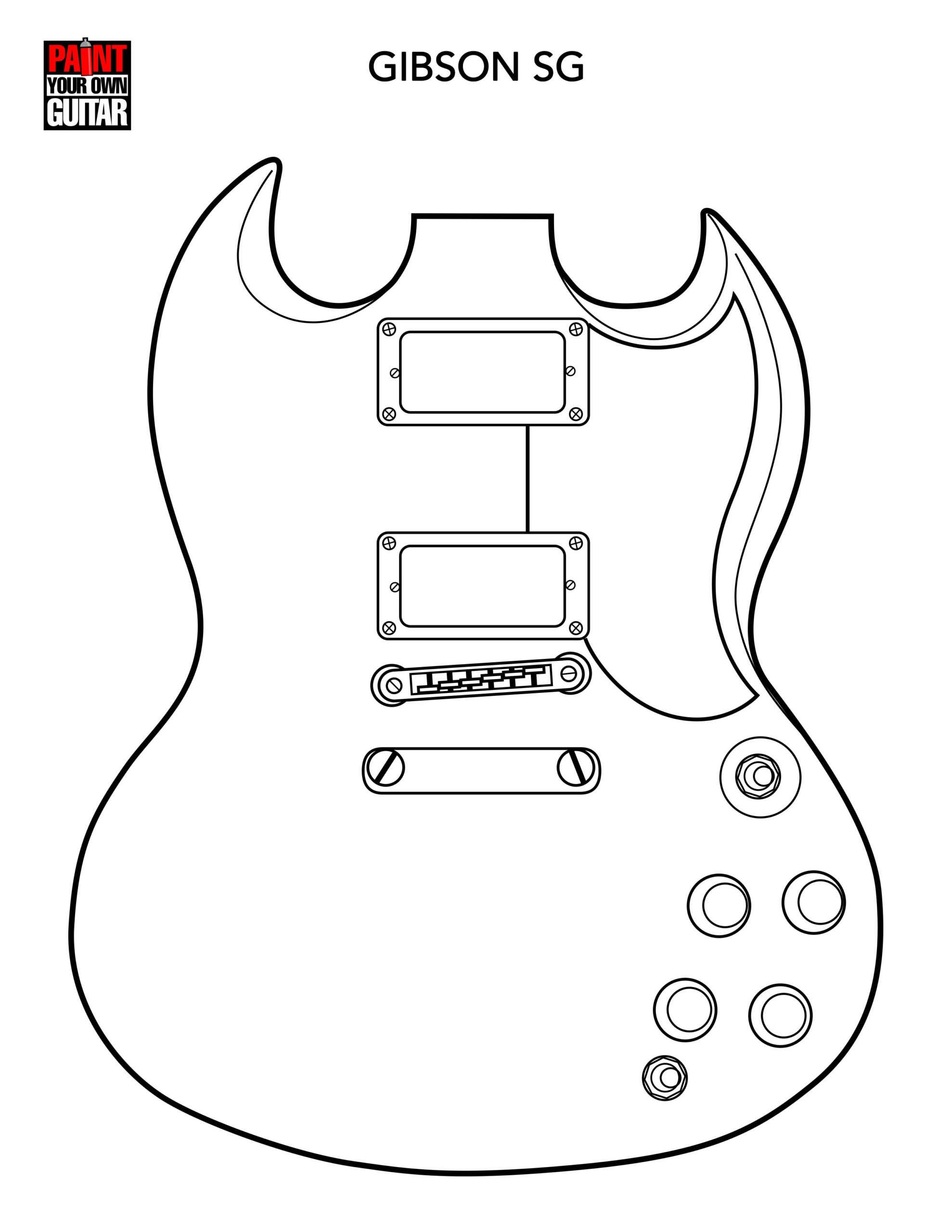 Guitar Templates Printable