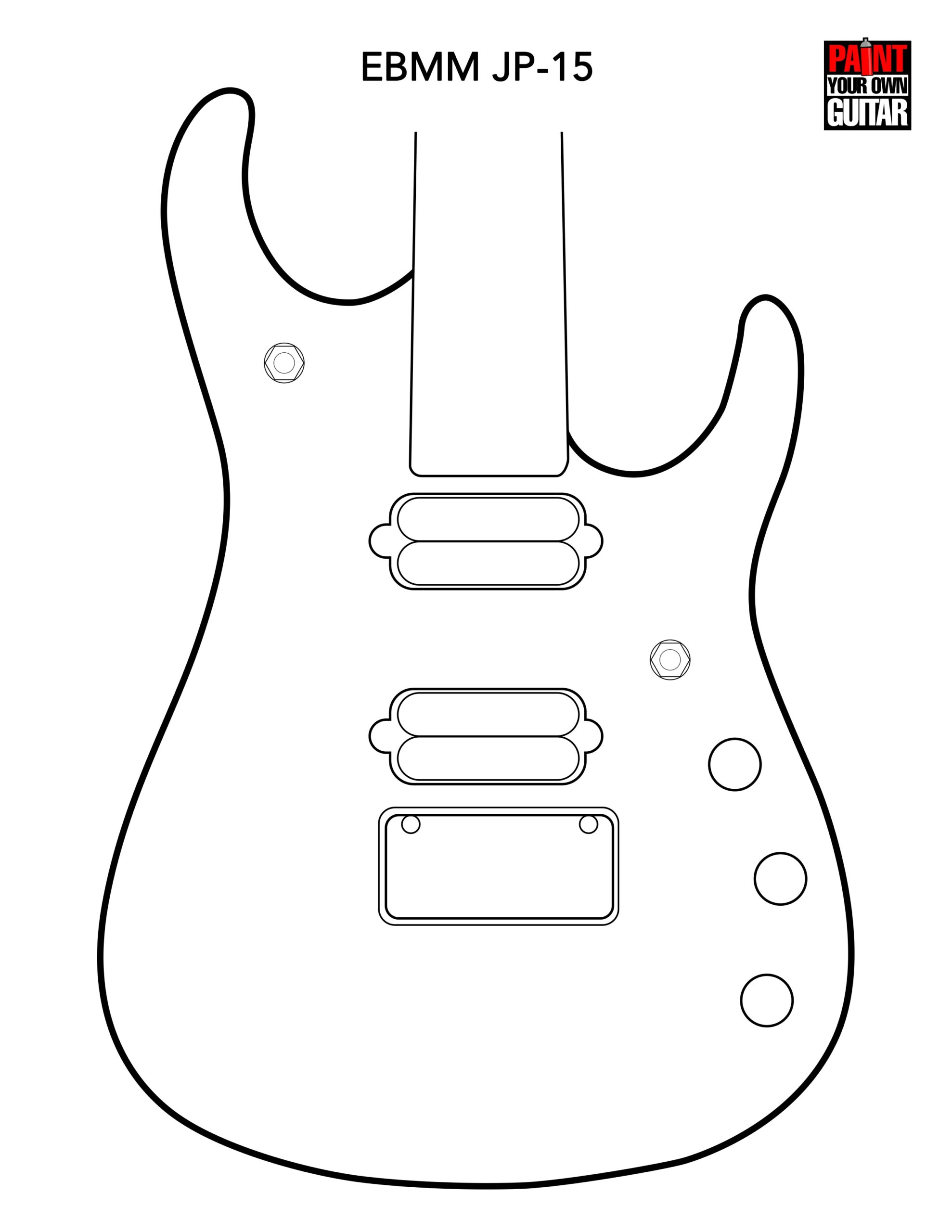 Body Shape Templates Welcome To Paint Your Own Guitar
