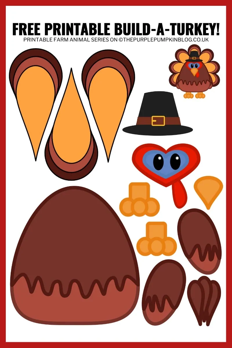 Printable Turkey Craft Template Printable Turkey Craft Template