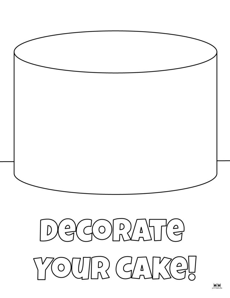 Cake Coloring Pages 25 FREE Pages Printabulls