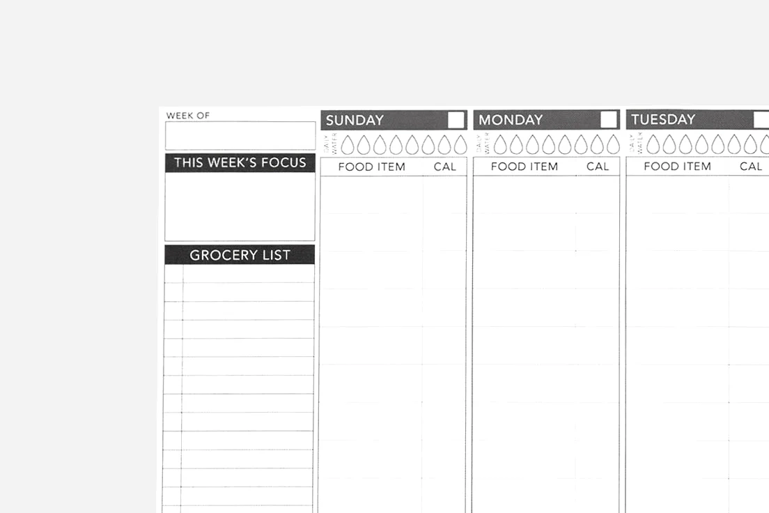 Calorie Tracker PDF Free Printable Passion Planner