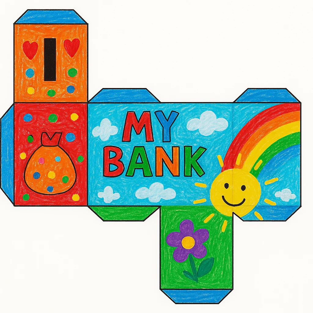 Charity Day Money Box FREE Printable Template Funbox au