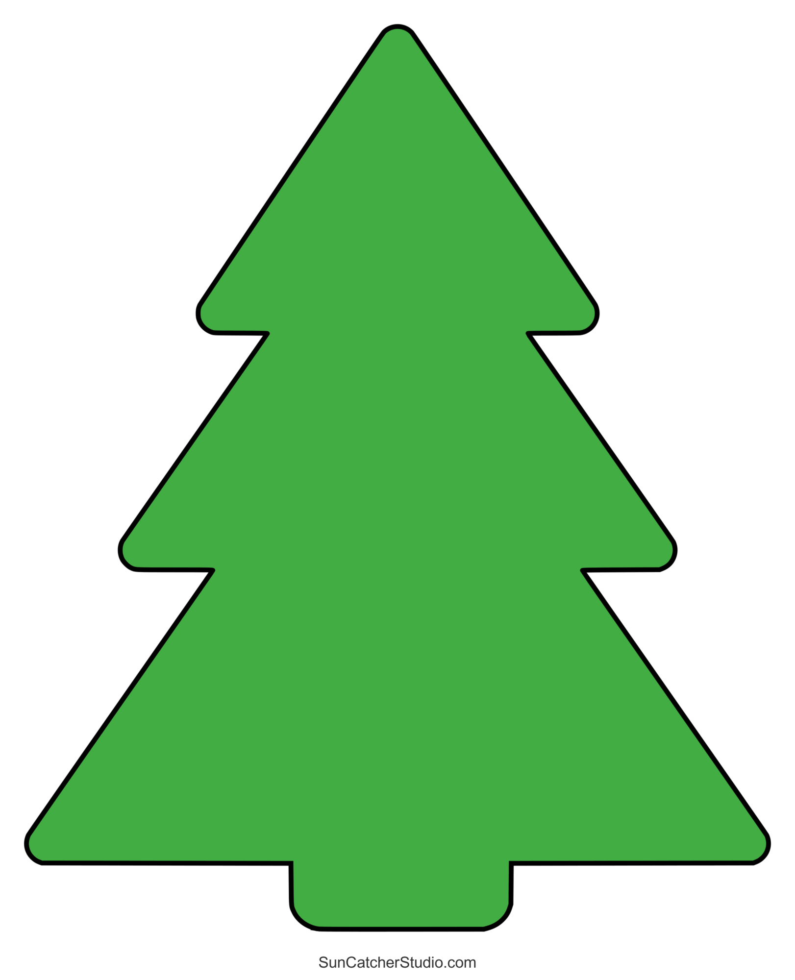 Christmas Tree Templates And Stencils Free Printable Patterns 