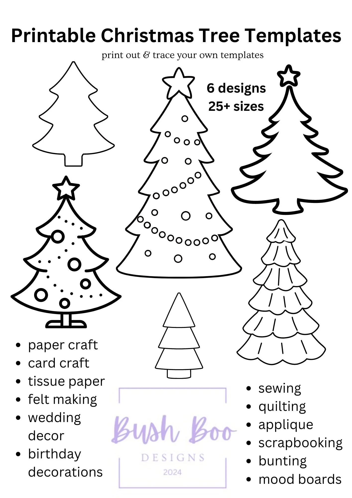 Christmas Tree Template Printable