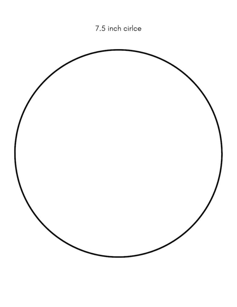 Large Circle Template Printable