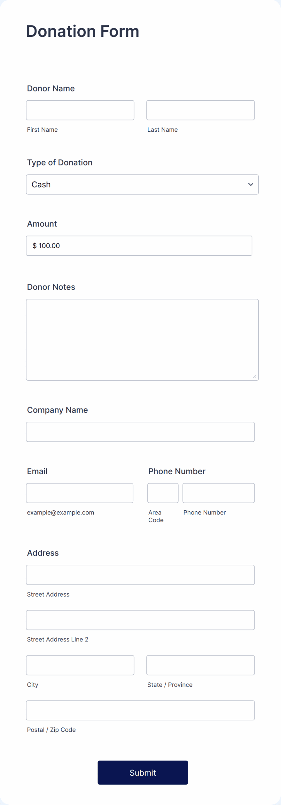 Create Free Donation Forms Donation Form Templates Jotform Create Free Donation Forms Donation Form Templates Jotform
