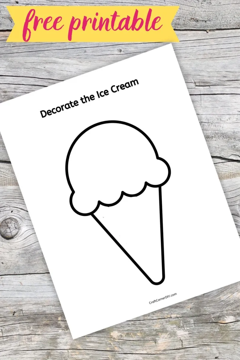 Design Your Own Ice Cream Craft Craft Corner DIY