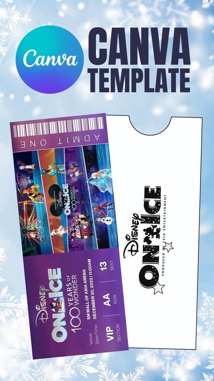 Free Printable Disney On Ice Ticket Template