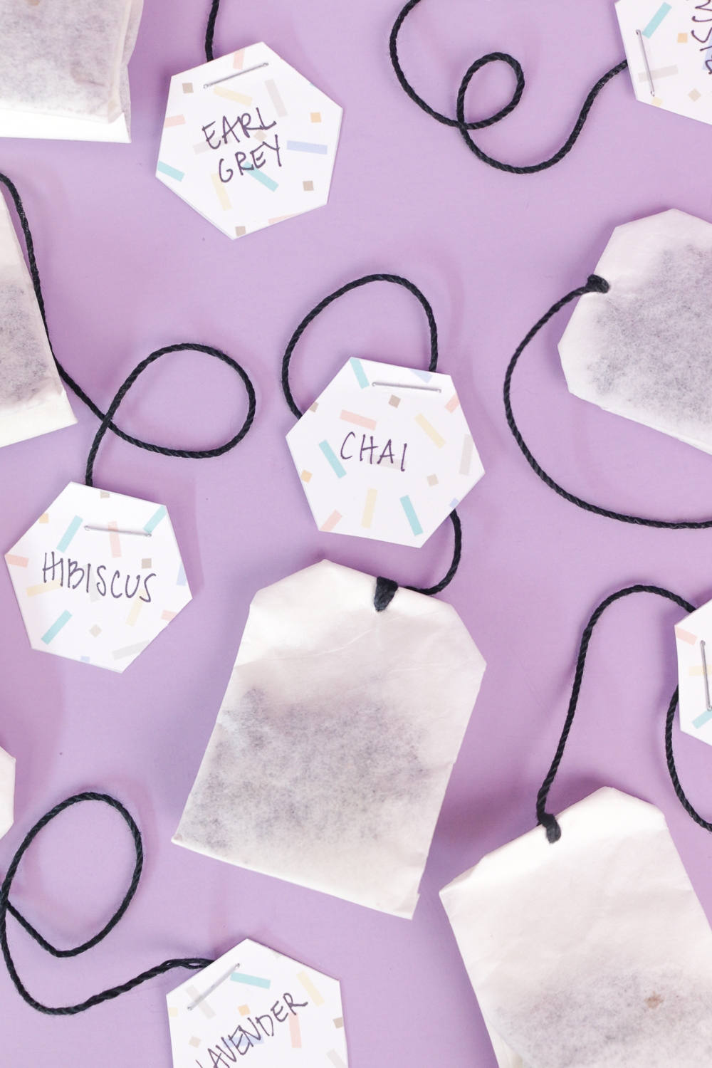 DIY Coffee Filter Tea Bags Free Printable Labels Club Crafted