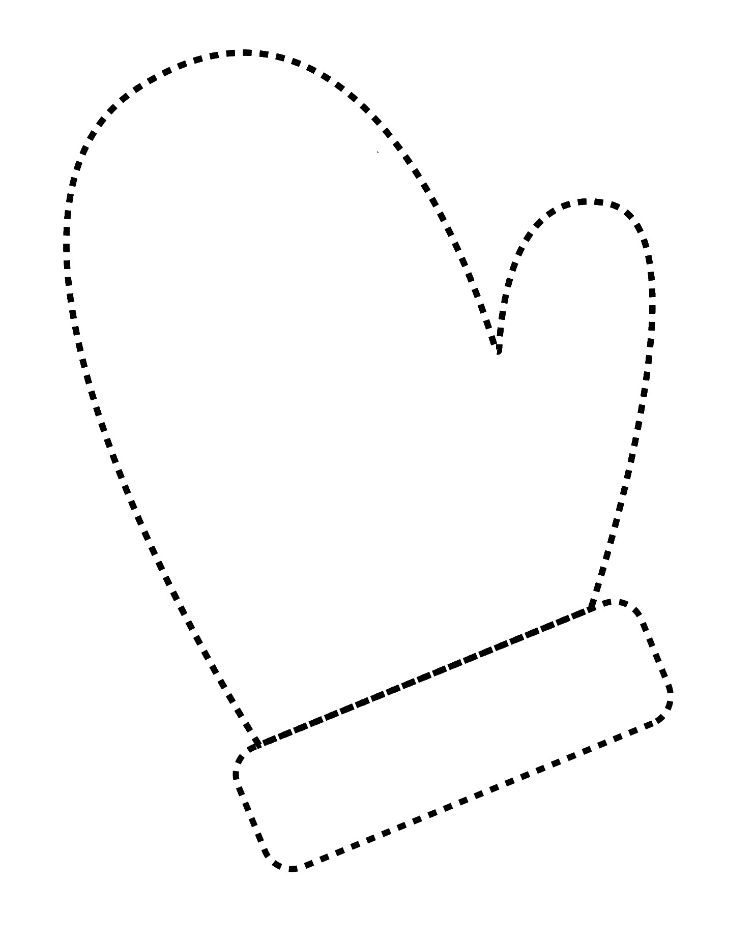 Mittens Printable Template