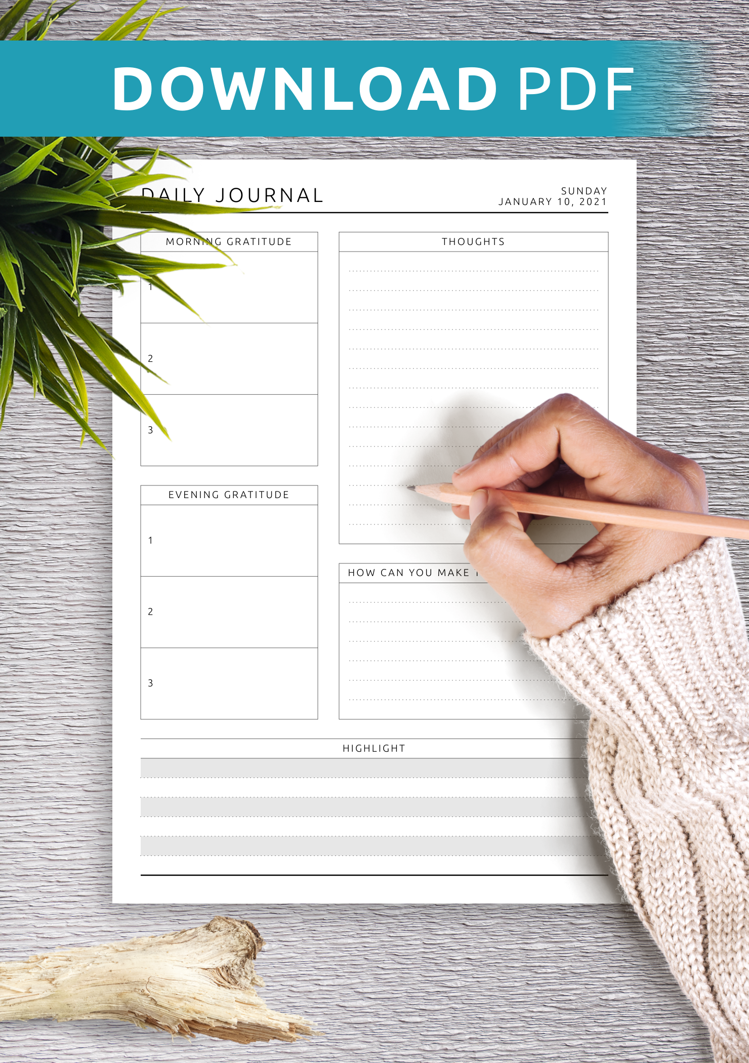 Free Printable Wellness Journal Template Free Printable Wellness Journal Template