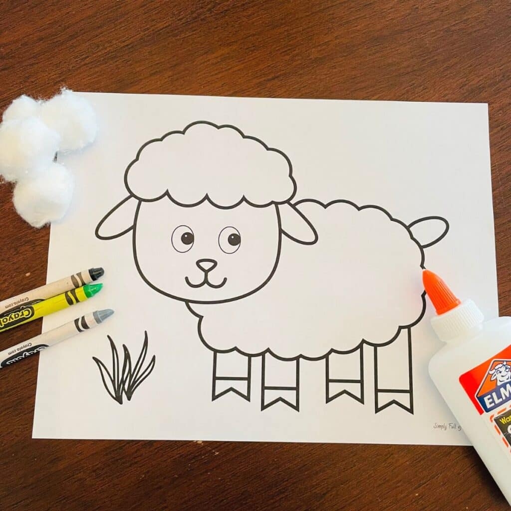 Free Printable Sheep Template