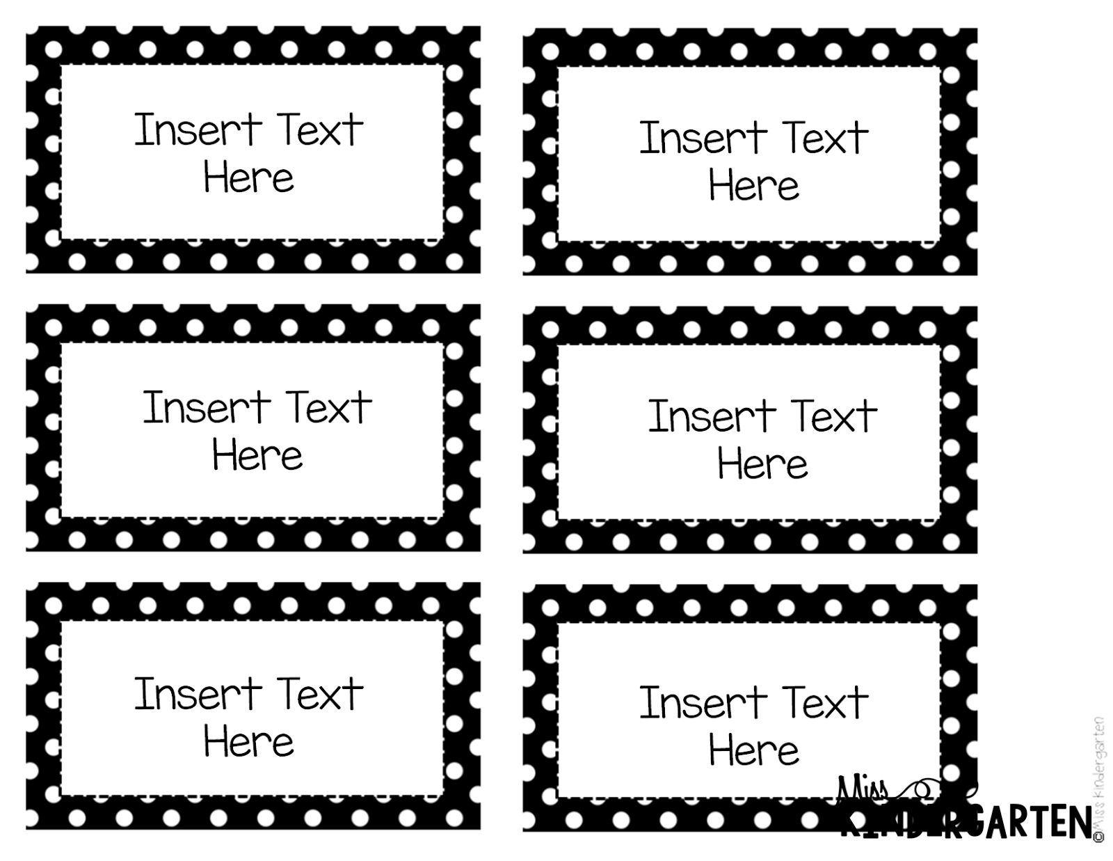 Blank Word Wall Template Printable
