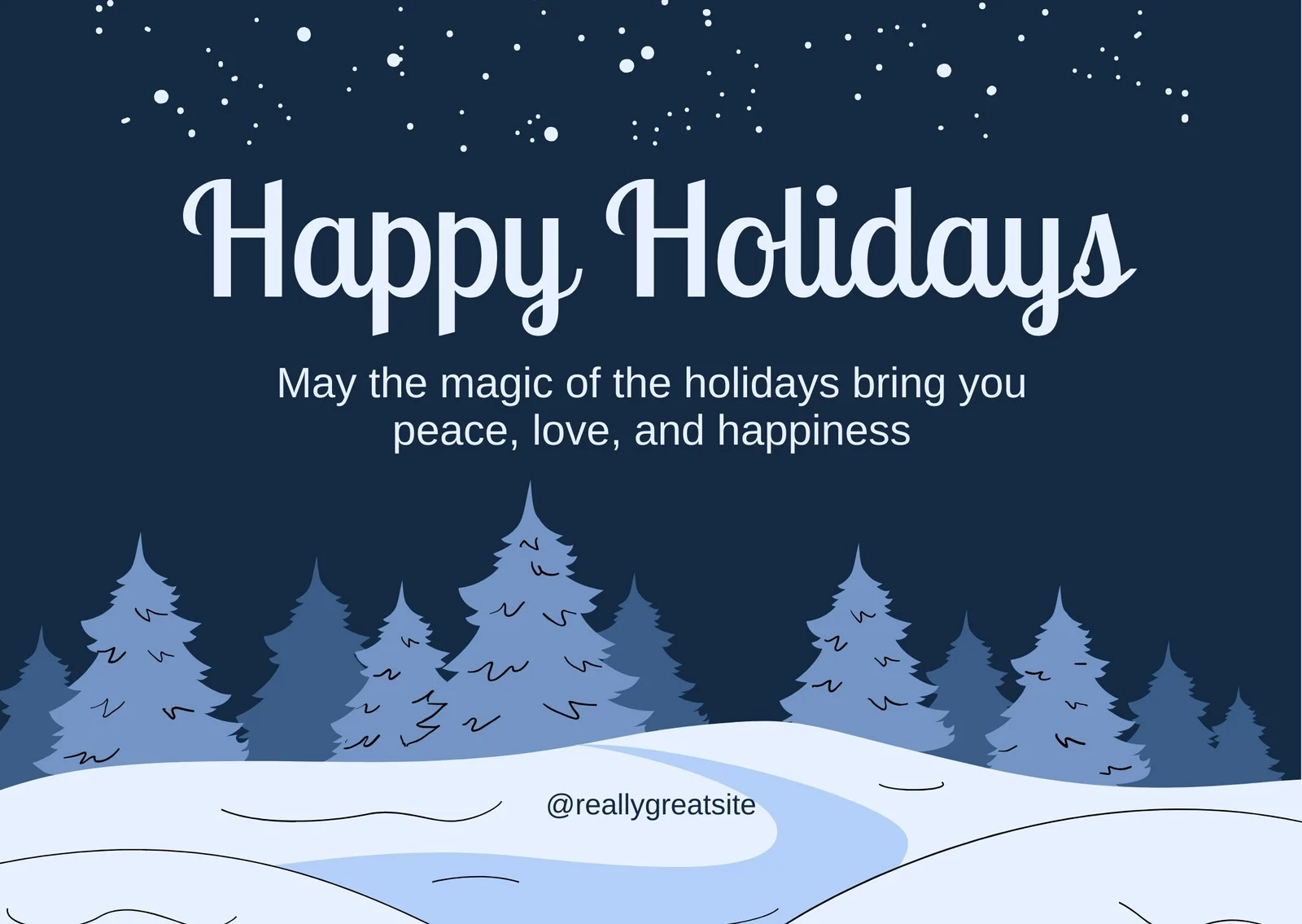 Free And Customizable Happy Holidays Templates Free And Customizable Happy Holidays Templates