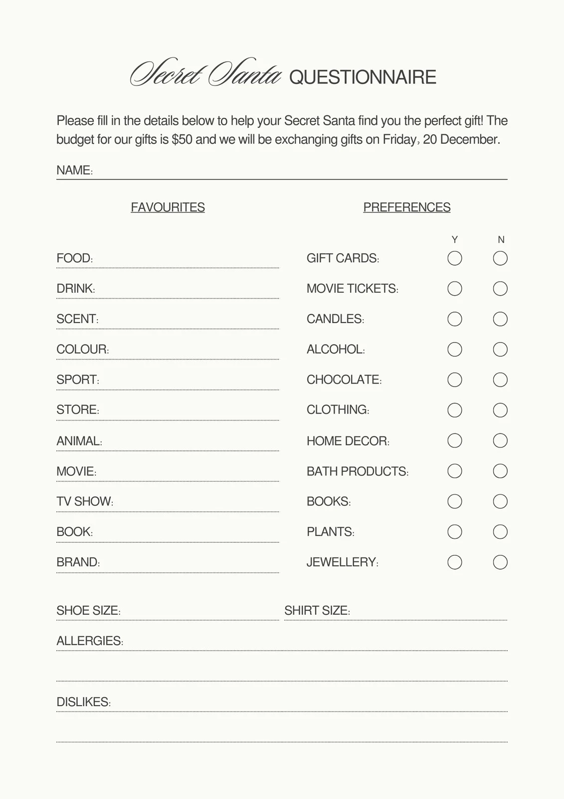 Free And Customizable Questionnaire Templates Canva