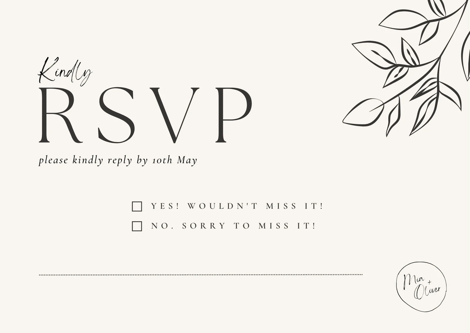 Free And Customizable RSVP Templates Canva