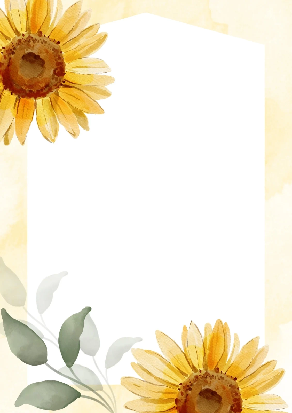 Free And Customizable Sunflower Templates