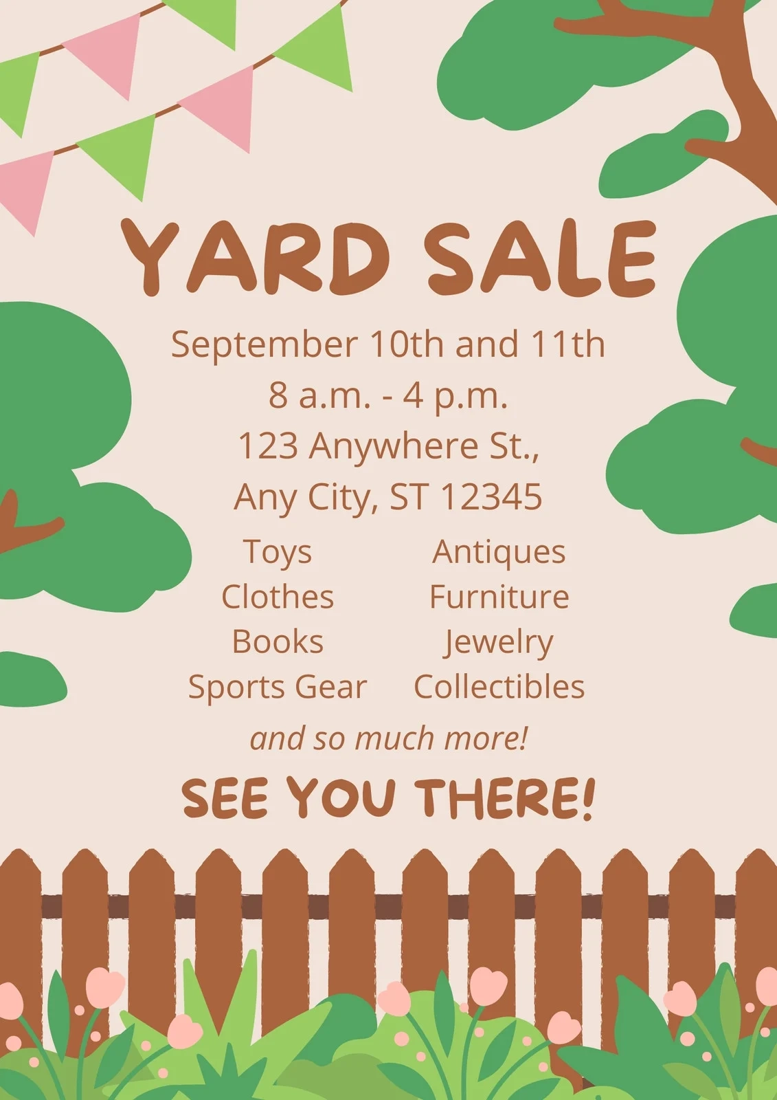 Free And Customizable Yard Sale Templates Canva