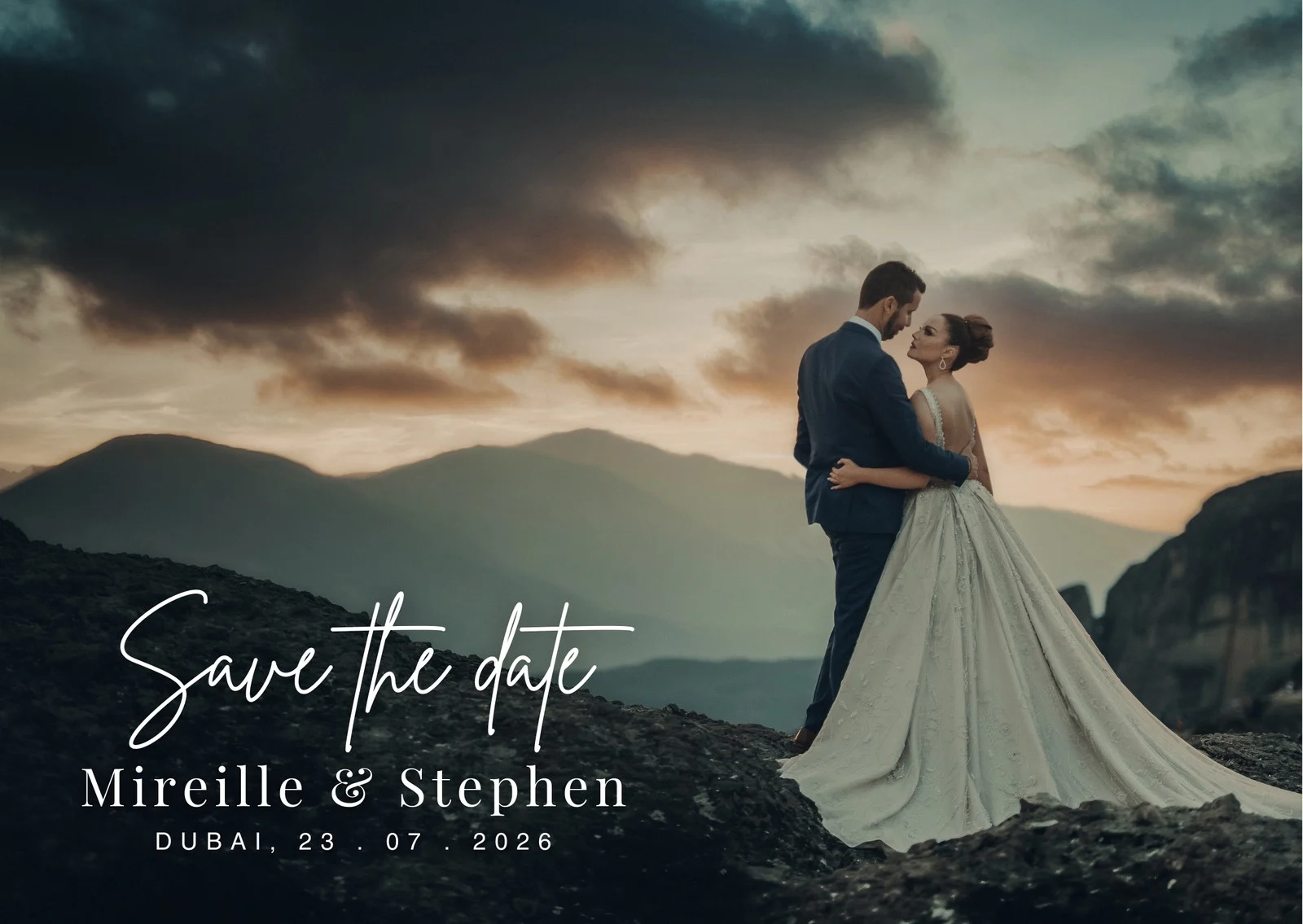 Free Custom Printable Save The Date Postcard Templates Canva