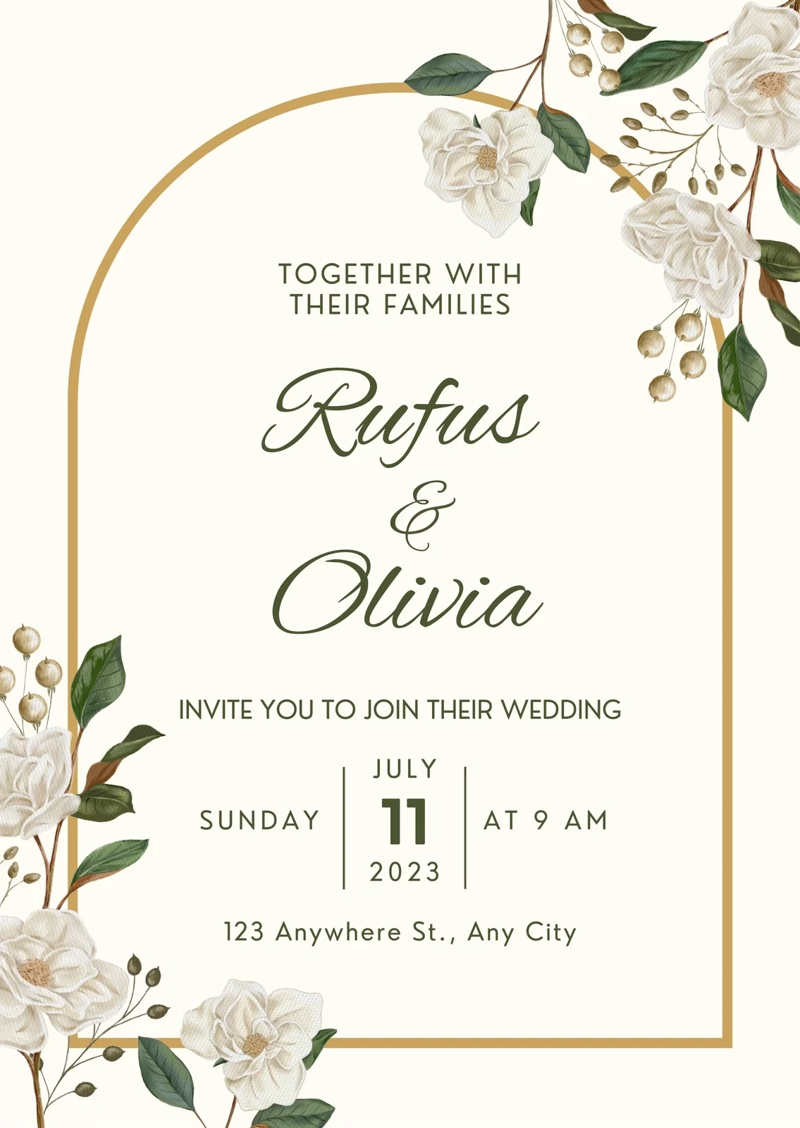 Free Custom Printable Wedding Announcement Templates Canva
