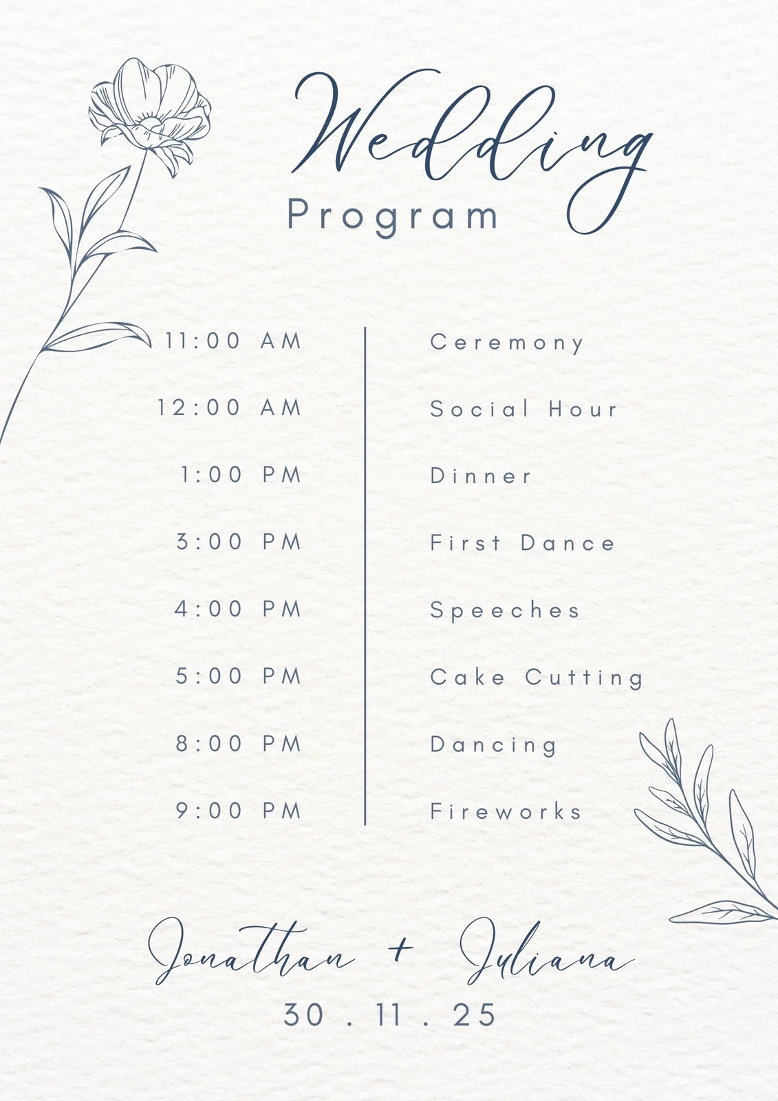 Wedding Printable Templates
