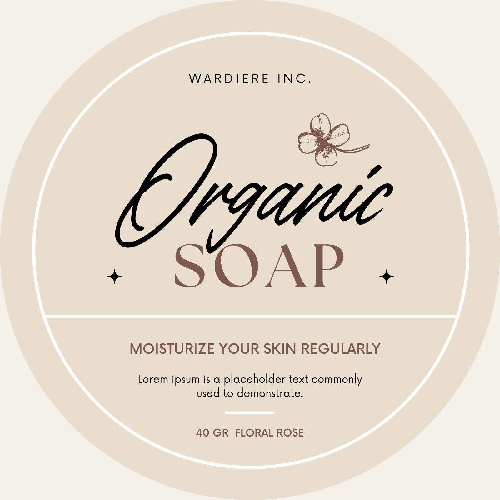 Free Printable Soap Labels Template